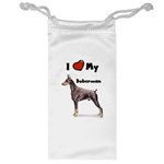 I Love My Doberman Pinscher Jewelry Bag