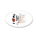 I Love My English Setter Sticker (Oval)