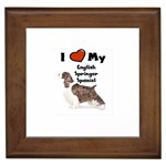 I Love My English Springer Spaniel Framed Tile