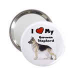 I Love My German Shepherd 2.25  Handbag Mirror