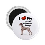 I Love My German Shorthaired Pointer 2.25  Magnet