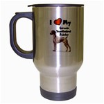 I Love My German Shorthaired Pointer Travel Mug (Silver Gray)