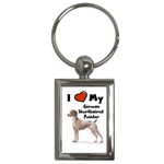 I Love My German Shorthaired Pointer Key Chain (Rectangle)