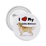 I Love My Golden Retriever 2.25  Button