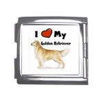 I Love My Golden Retriever Mega Link Italian Charm (18mm)