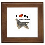 I Love My Gordon Setter Framed Tile