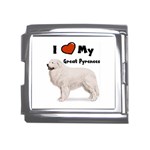 I Love My Great Pyrenees Mega Link Italian Charm (18mm)