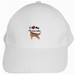 I Love My Irish Setter White Cap