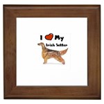 I Love My Irish Setter Framed Tile