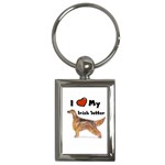 I Love My Irish Setter Key Chain (Rectangle)