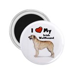 I Love My Irish Wolfhound 2.25  Magnet