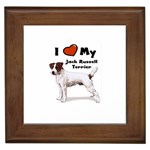 I Love My Jack Russell Terrier Framed Tile