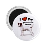 I Love My Jack Russell Terrier 2.25  Magnet