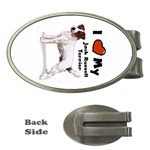 I Love My Jack Russell Terrier Money Clip (Oval)