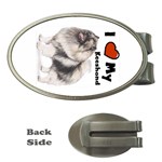 I Love My Keeshond Money Clip (Oval)