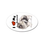 I Love My Keeshond Sticker (Oval)