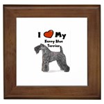 I Love My Kerry Blue Terrier Framed Tile