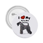 I Love My Kerry Blue Terrier 2.25  Button