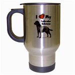 Labrador Retriever Lab Travel Mug (Silver Gray)