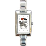 Labrador Retriever Lab Rectangular Italian Charm Watch