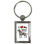 Labrador Retriever Lab Key Chain (Rectangle)