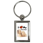 I Love My Lhasa Apso Key Chain (Rectangle)