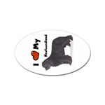 I Love My Newfoundland Sticker (Oval)