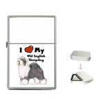 I Love My Old English Sheepdog Flip Top Lighter