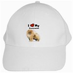 I Love My Pomeranian White Cap