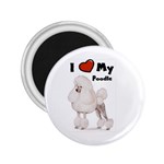 I Love My Poodle 2.25  Magnet