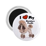 I Love My Miniature Poodle 2.25  Magnet