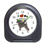 I Love My Portuguese Water Dog Travel Alarm Clock