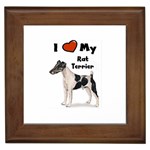 I Love My Rat Terrier Framed Tile