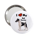 I Love My Rat Terrier 2.25  Handbag Mirror