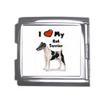 I Love My Rat Terrier Mega Link Italian Charm (18mm)