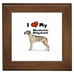 I Love My Rhodesian Ridgeback Framed Tile