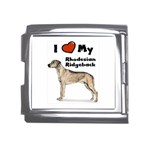 I Love My Rhodesian Ridgeback Mega Link Italian Charm (18mm)