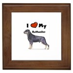 I Love My Rottweiler Framed Tile