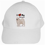 I Love My Samoyed White Cap