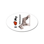 I Love My Schnauzer Sticker (Oval)