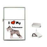 I Love My Schnauzer Flip Top Lighter