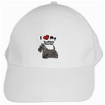 I Love My Scottish Terrier Scottie White Cap