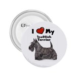 I Love My Scottish Terrier Scottie 2.25  Button