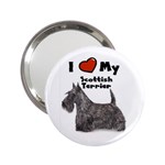 I Love My Scottish Terrier Scottie 2.25  Handbag Mirror