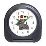 I Love My Scottish Terrier Scottie Travel Alarm Clock