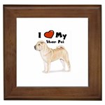 I Love My Shar Pei Framed Tile