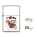 I Love My Shetland Sheepdog Sheltie Flip Top Lighter