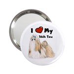 I Love My Shih Tzu 2.25  Handbag Mirror