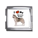 I Love My Siberian Husky Mega Link Italian Charm (18mm)