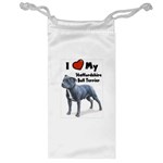 I Love My Staffordshire Bull Terrier Jewelry Bag